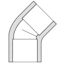 0.75" PVC Elbow SLIP x SLIP 45 degree