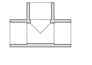 0.75" PVC Tee Fitting, SLIP