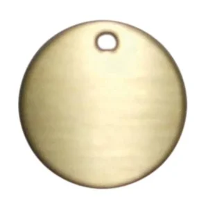 1 Round Brass Bridle Plate
