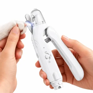 2-in-1 Pet Nail Trimmer & Grinder with LED Light