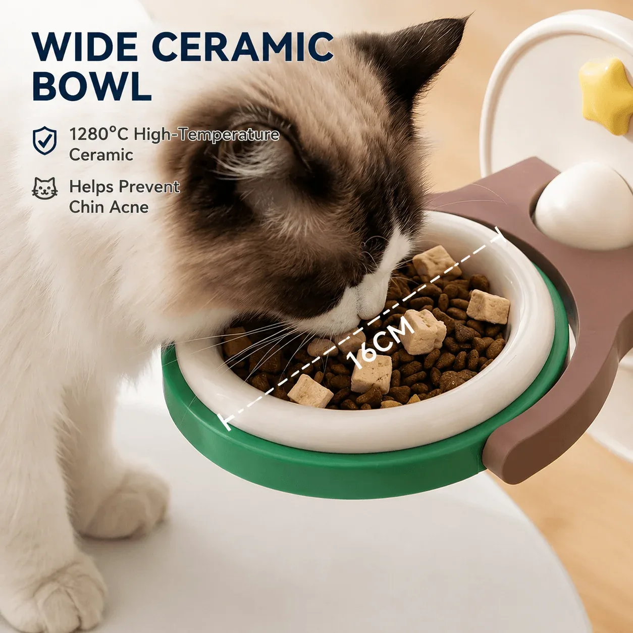 2-in-1 Wall Mounted & Elevated Cat Bowl - Image 2