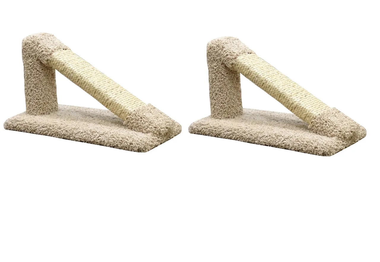 2 Pack of Angled Sisal Rope Cat Scratching Post | Made in USA