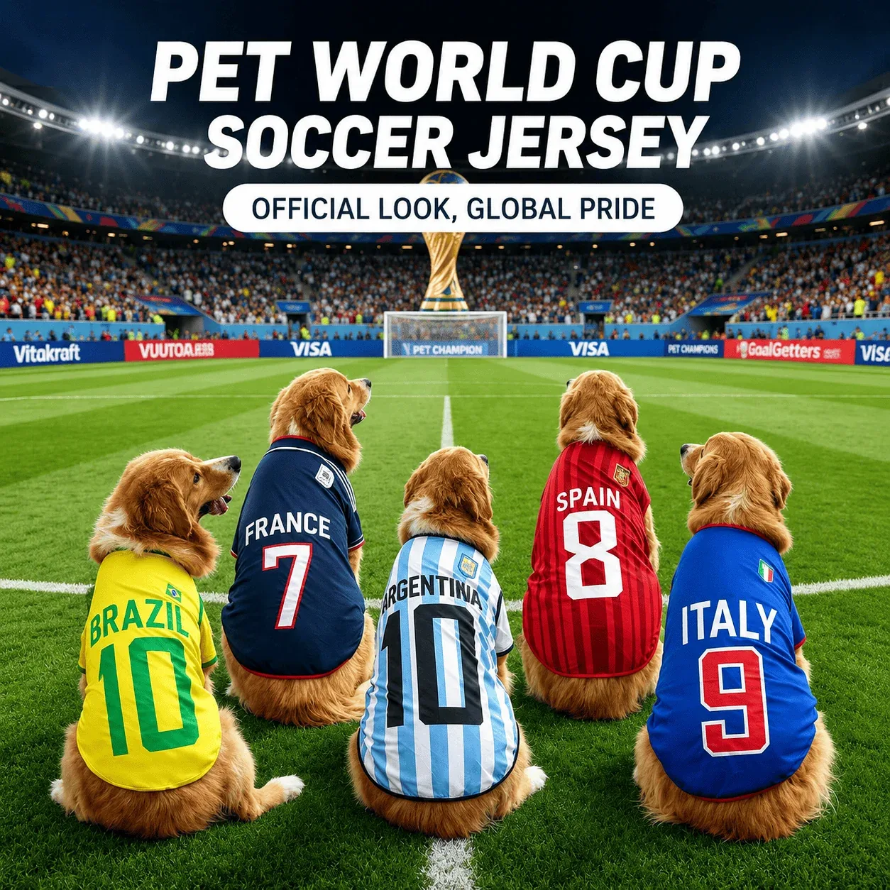 2026 Football Fan Dog Jersey | Matchday Pet Shirt - Image 2