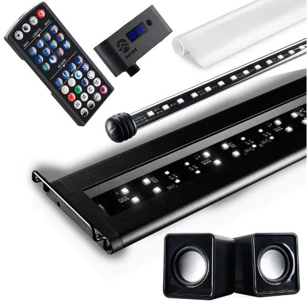 24″ - 36" Serene Freshwater Aquarium LED Kit w/ Background Lighting & Audio (4025) - Current USA