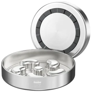 3-Cup Slow Feeder Dog Bowl – Stainless Steel for Large Breeds