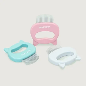 (3 Pack Bundle) Cat Hair Removal Massaging Shell Comb