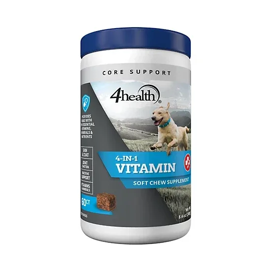 4health 4-in-1 Multivitamin Soft Chewable Dog Supplements for Dogs, 60 ct.