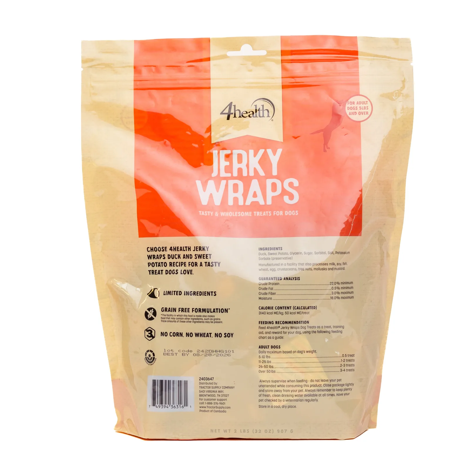 4Health Duck Sweet Potato Wraps 32oz - Image 2