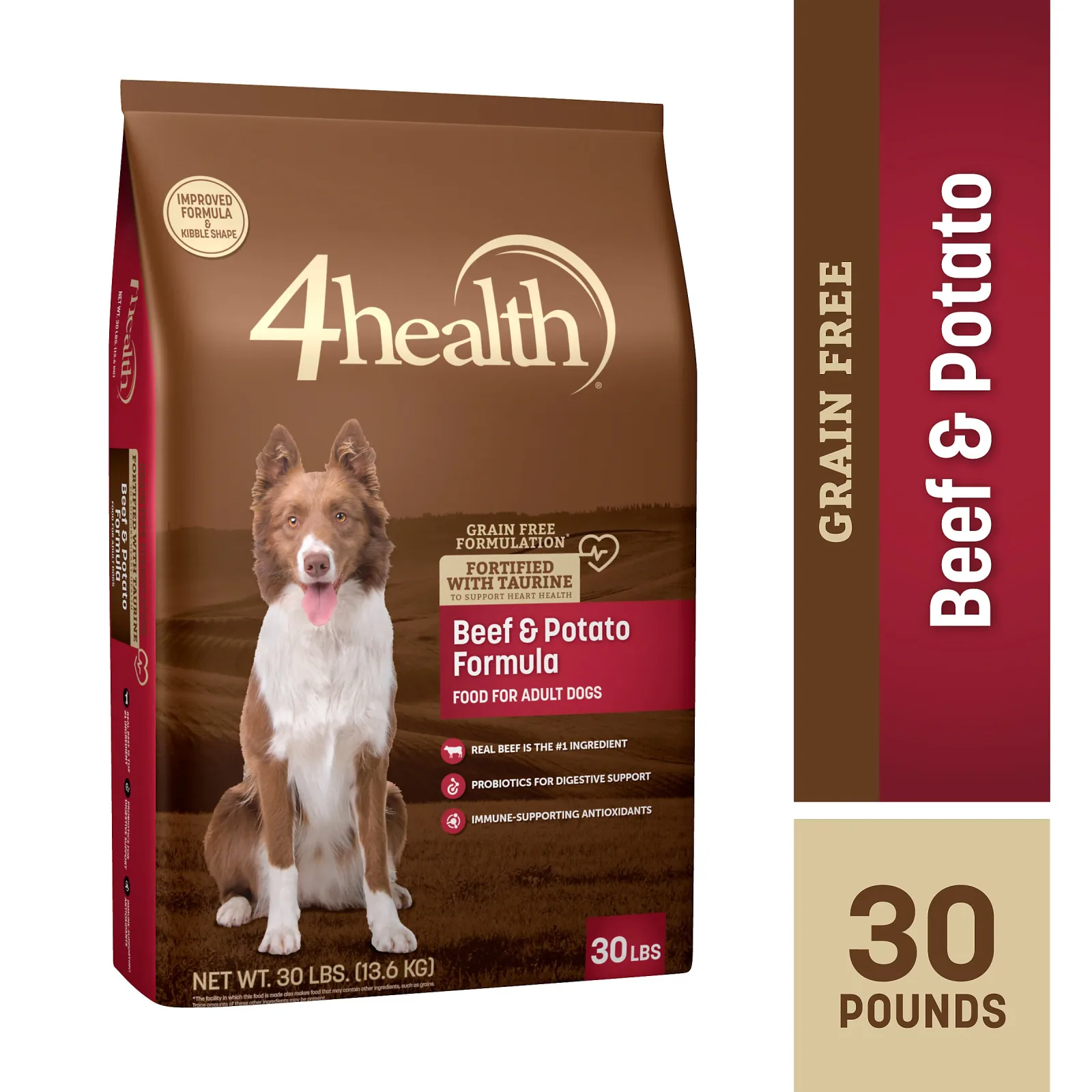 4health Grain Free Beef & Potato Dry Dog Food - Image 2