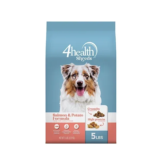 4health Shreds Adult High Protein Salmon/Potato Formula Dry Dog Food