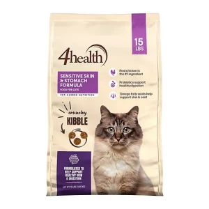 4health Special Care All Life Stages Indoor Sensitive Stomach and Skin Chicken Recipe Dry Cat Food, 15lb