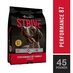 4health Strive All Life Stages Performance 87 Formula Dry Dog Food, 45 lb. Bag