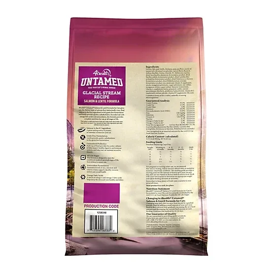 4health Untamed Glacial Stream All Life Stages Indoor Grain-Free Salmon and Lentils Formula Dry Cat Food, 6lb - Image 2