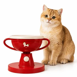 5-Level Adjustable Elevated Pet Bowl β 60Β° Tilt Feeding Bowl for Cats & Dogs