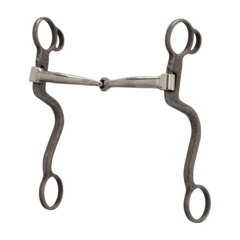 7"S-Shank Sweet IronSnaffle 5"Buffed Black