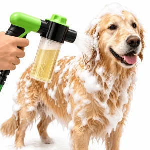 8-in-1 Dog Washing Hose Attachment with Soap Dispenser