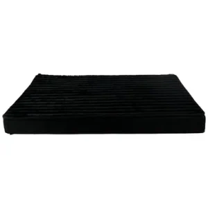 A Dogs Life Black Channel Rabbit Fur Orthopedic Mattress Dog Bed