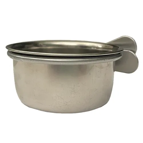 A & E Cages Coop Cup with Ring & Bolt Stainless Steel 5oz - Image 2