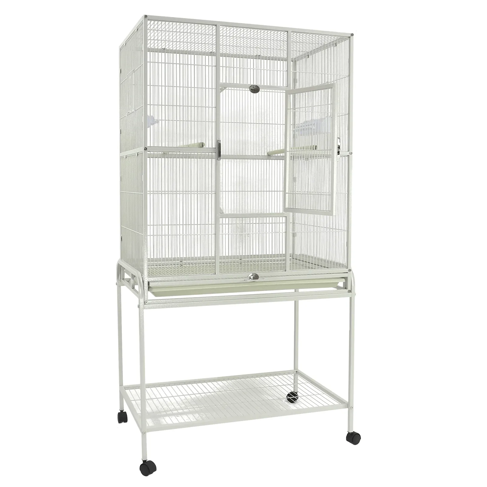 A & E Cages Flight Cage and Stand White 31In X 20 in