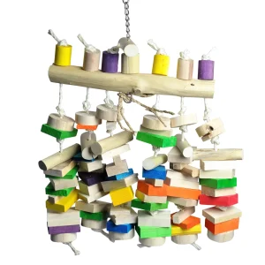 A & E Cages Happy Beaks Abacus Bird Toy 15In X 4In X 20 in