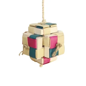 A & E Cages Happy Beaks Pixel Cube Medium Bird Toy