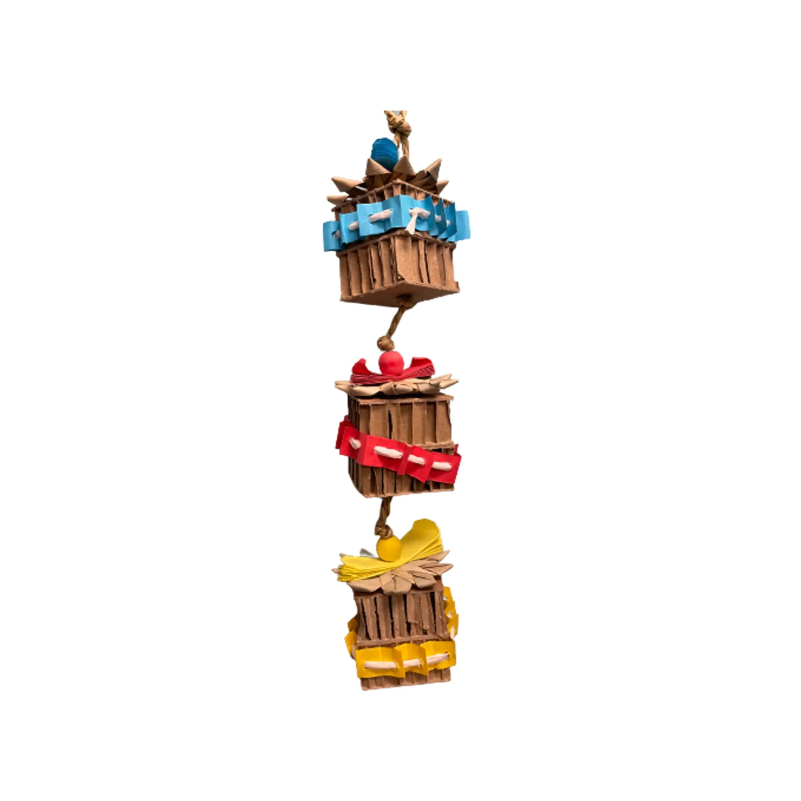 A & E Cages Happy Beaks Present Shredder Bird Toy