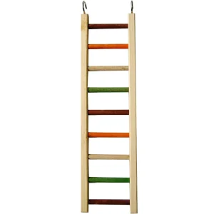 A & E Cages Happy Beaks Wooden Hanging Ladder Bird Toy MD 20in