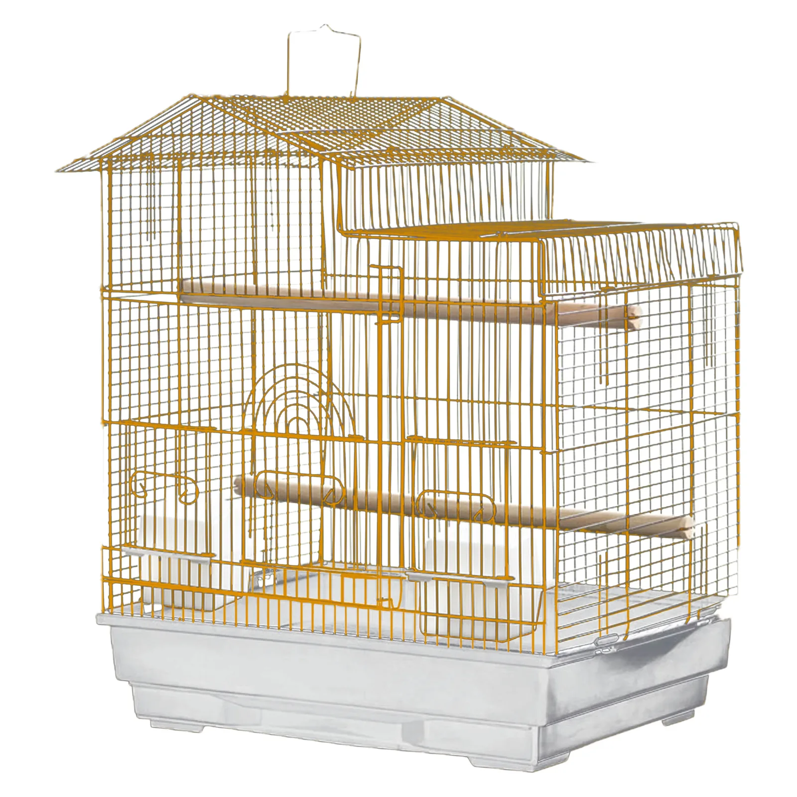 A & E Cages Light Wire House Top Cage Green/Red/Blue/Yellow 4ea/18In X 14 in, 4 pk