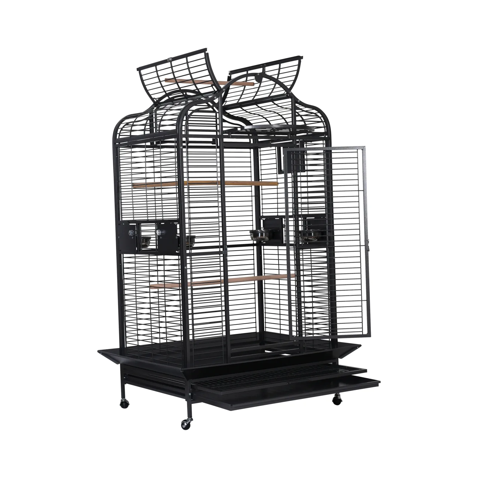 A & E Cages Majestic Parrot Cage Black X-Large, 40In X 30In X 75 in