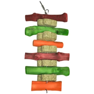 A & E Cages Nibbles Colored Circle Small Animal Hay Chew Stackers