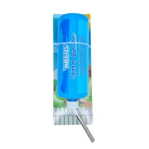 A & E Cages Nibbles Critter Quencher Hanging Water Bottle Blue 32 oz