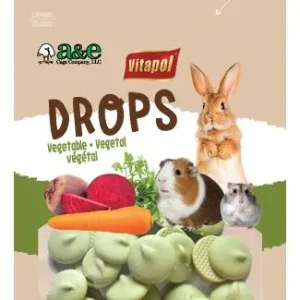 A & E Cages Vitapol Drops Small Animal Treats Vegetable 2.65 oz