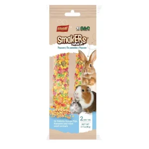 A & E Cages Vitapol Smakers Small Animal Treat Stick Popcorn 2 pk