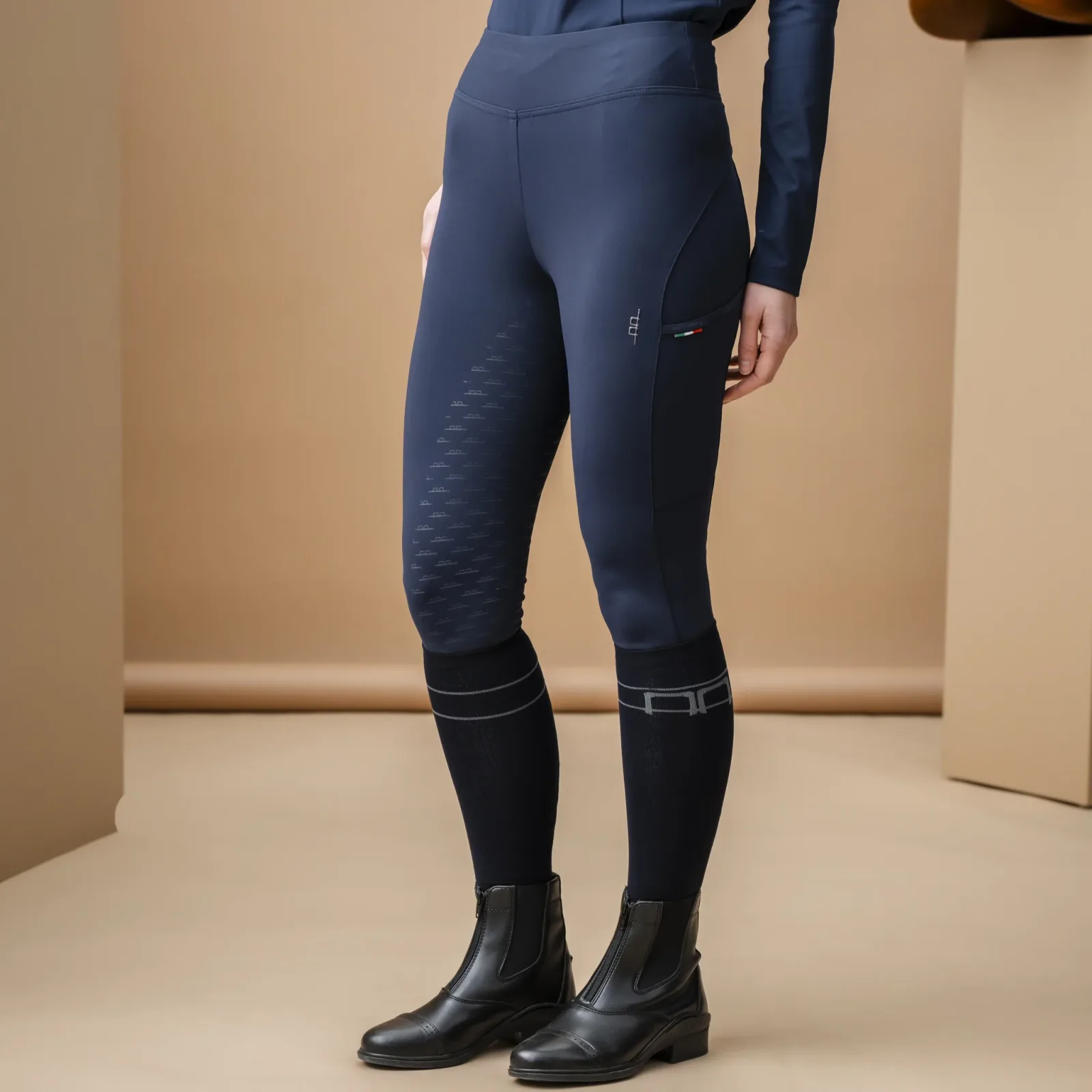 AA Ladies Alba Brushed Riding Tight - Image 2