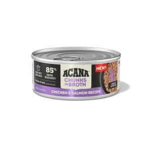 Acana Chunks in Broth Canned Kitten Food Chicken & Salmon 12ea/5.5 oz