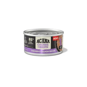 Acana Chunks in Broth Canned Kitten Food Chicken & Salmon 24ea/3 oz
