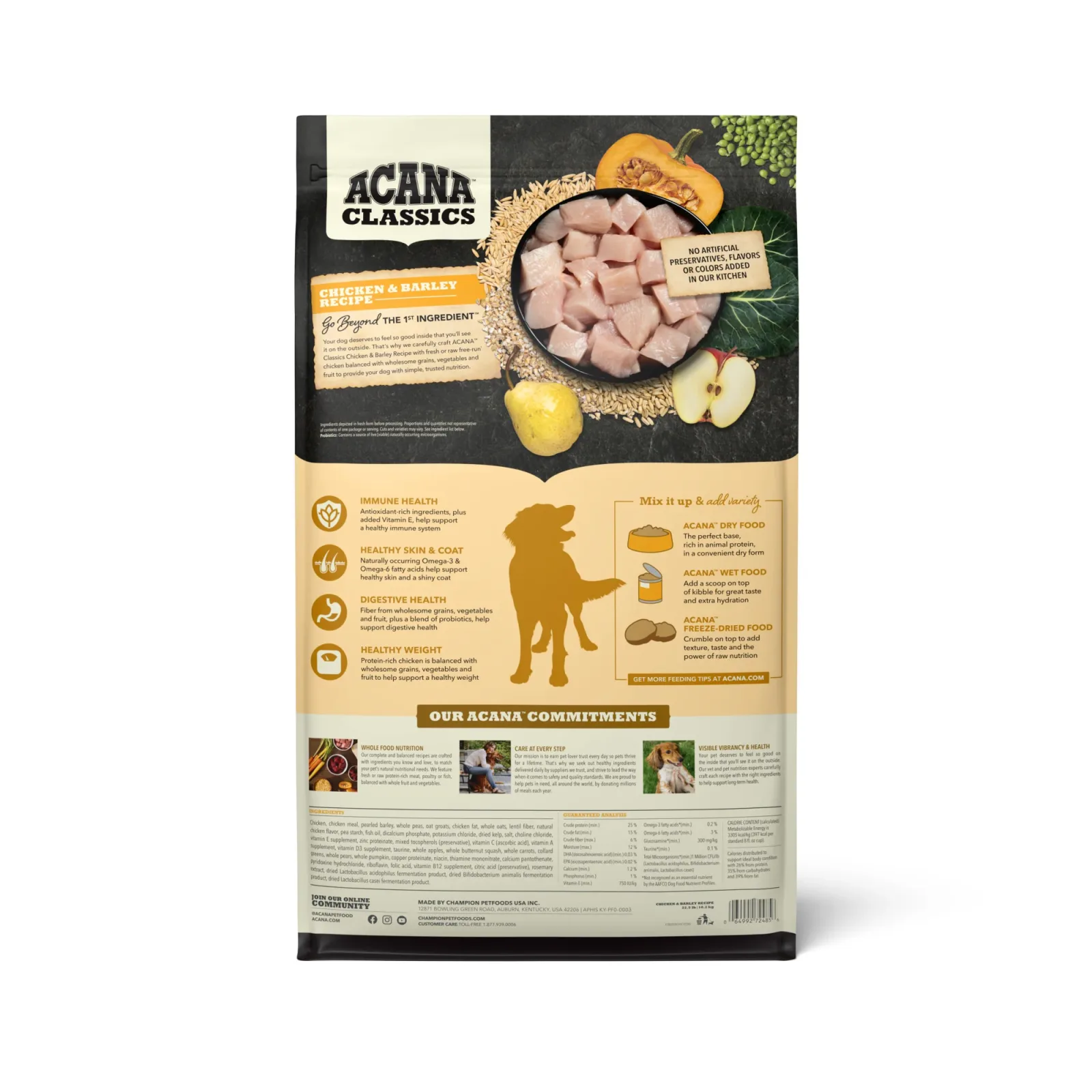ACANA Classics Dry Dog Food Chicken & Barley Recipe 22.5lb - Image 2