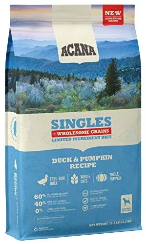 Acana D Sngls Dck Pmpkn 22.5 lb