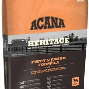 Acana Heritage Puppy and Junior Formula Grain Free Dry Dog Food-4.5-lb-{L+x}