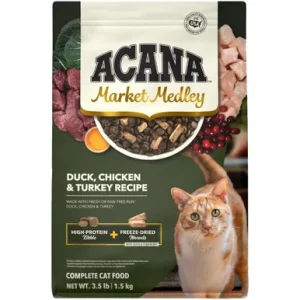 Acana Market Medley Duck, Chicken & Turkey Recipe Dry Cat Food