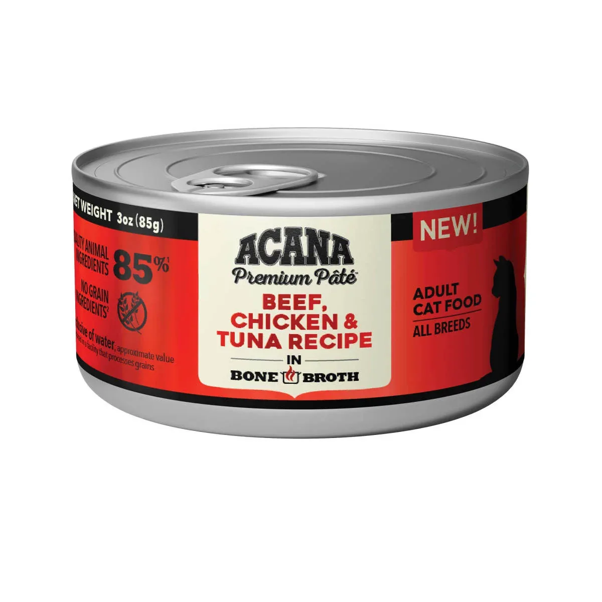 Acana Premium Pâté Canned Cat Food Beef, Chicken & Tuna 24ea/3 oz
