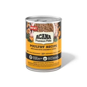Acana Premium Pâté Canned Dog Food Poultry 12ea/12.8 oz
