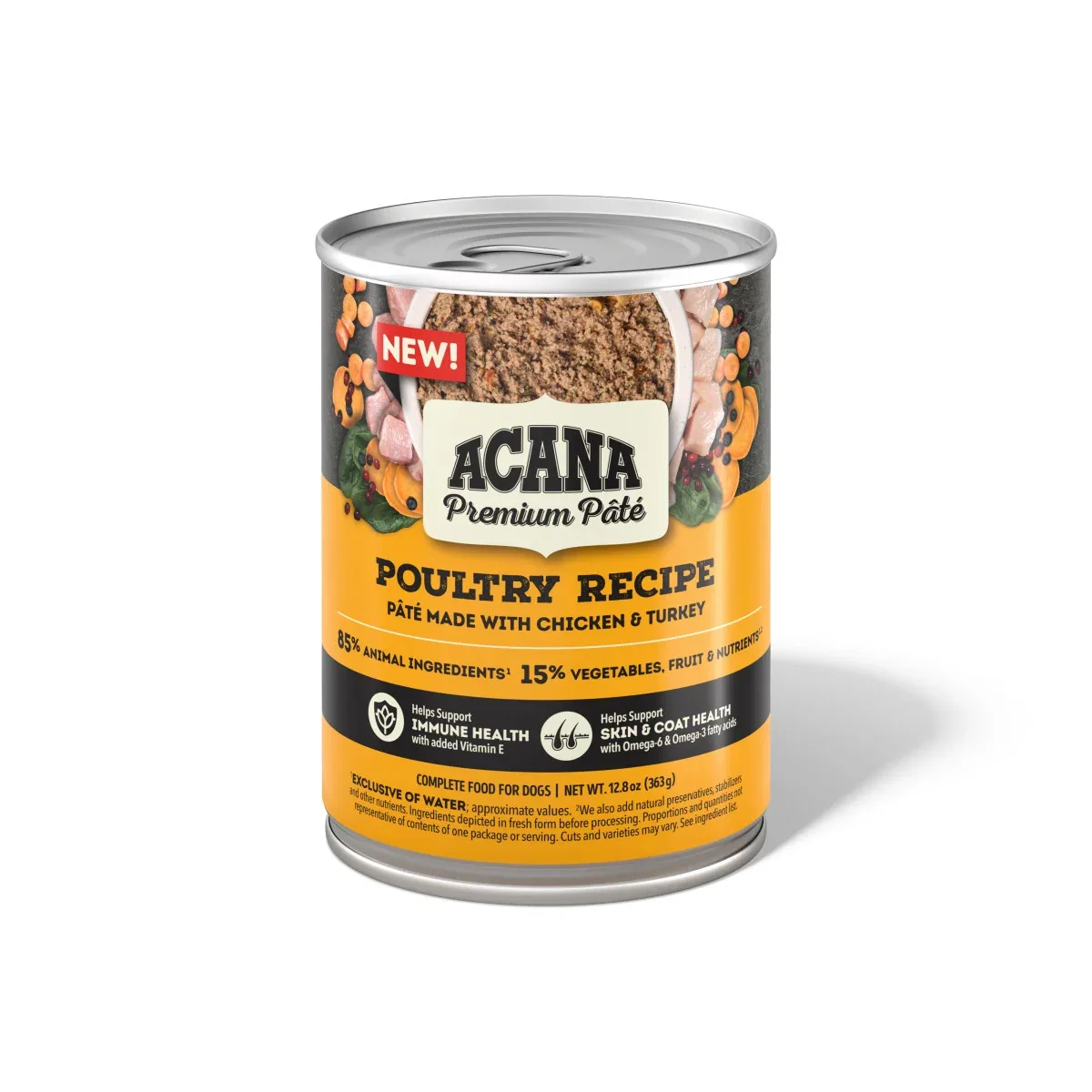Acana Premium Pâté Canned Dog Food Poultry 12ea/12.8 oz