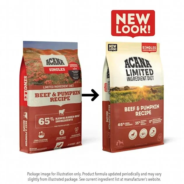 ACANA Singles Beef & Pumpkin Recipe Grain Free Dry Dog Food - Image 2