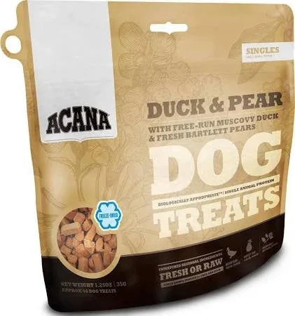 Acana Singles Grain Free Limited Ingredient Diet Duck And Pear Formula Dog Treats-3.25-oz-{L+x} - Image 2