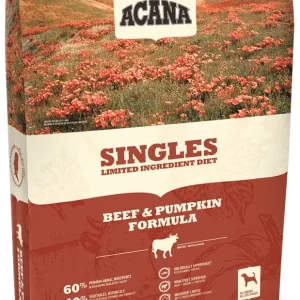Acana Singles Limited Ingredient Diet Grain Free Beef and Pumpkin Dry Dog Food-25-lb-{L+x}
