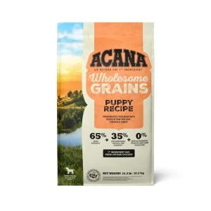 Acana Wholesome Grains Free-Run Poultry & Grains Dry Dog Food Chicken, Eggs & Turkey 22.5 lb
