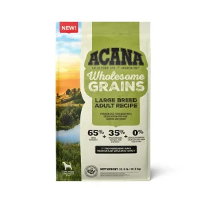 Acana Wholesome Grains Large Breed Adult Dry Dog Food Chicken & Turkey 22.5 lb