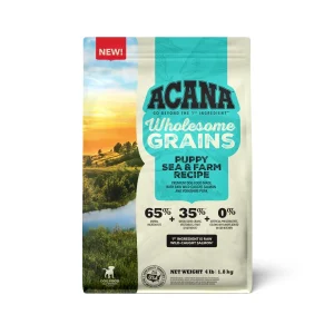 Acana Wholesome Grains Sea & Farm Dry Puppy Food Salmon & Pork 4 lb