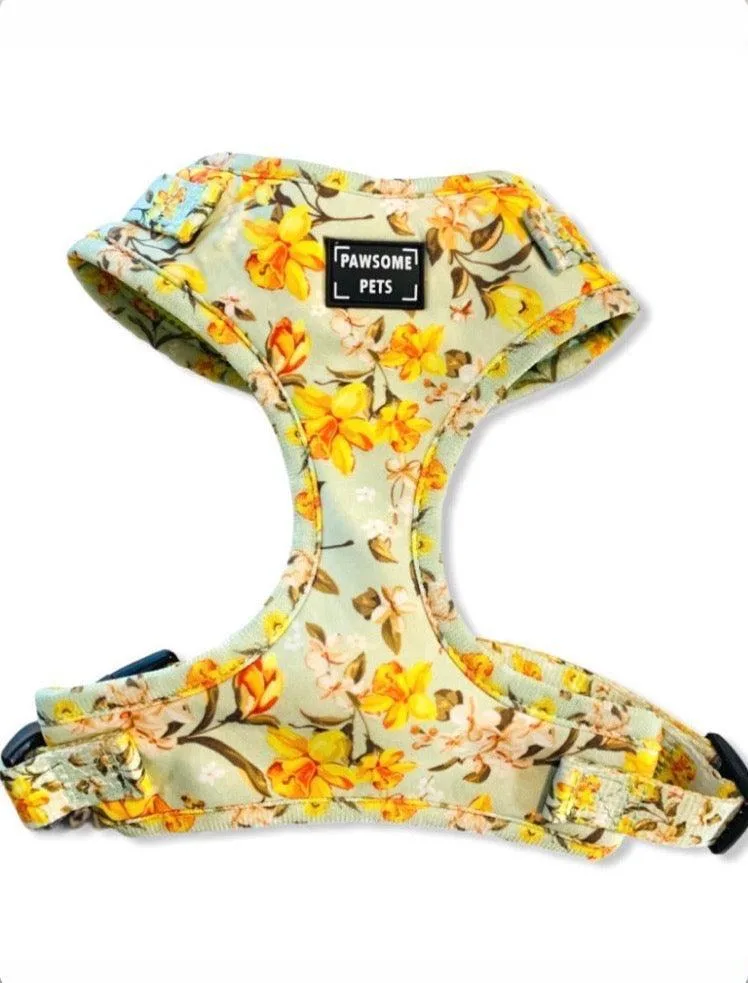 Adjustable Dog Harness, Forsythia Flower - Image 2